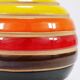 Vase boule en céramique rayé Aldo Londi Bitossi, Italie, 1960s
