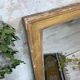 Golden rectangular mirror - 171x127cm