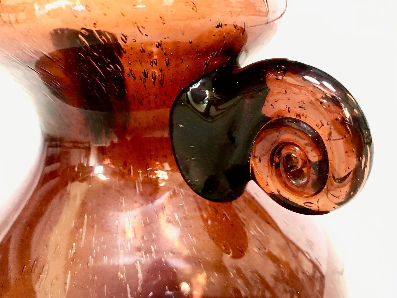 Vintage Italian Murano glass amphora-shaped table lamp, 1950s