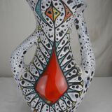 old Vallauris vase Pierre Fromentin vintage decor French vase 50s 60s