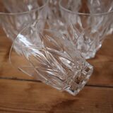 Set of 6 Harlequin wine/port glasses in Reims crystal glass 1950