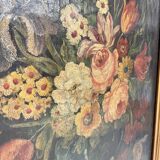 Painting, oil on canvas, Pair of Large Still Lifes with Flowers
