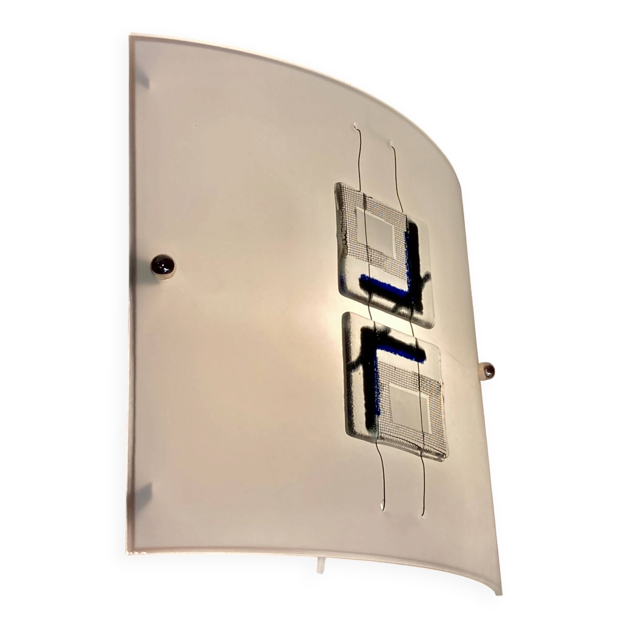 Large glass paste design wall light.