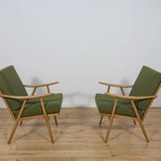 Mid-Century Modern Armchairs from TON, Czechoslovakia, 1960s, Set of 2