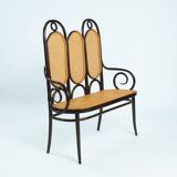 Thonet bench vienna straw Long John sofa, Vienna 1920s