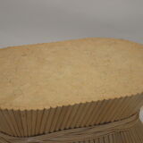 Bamboo coffee table made by McGuire