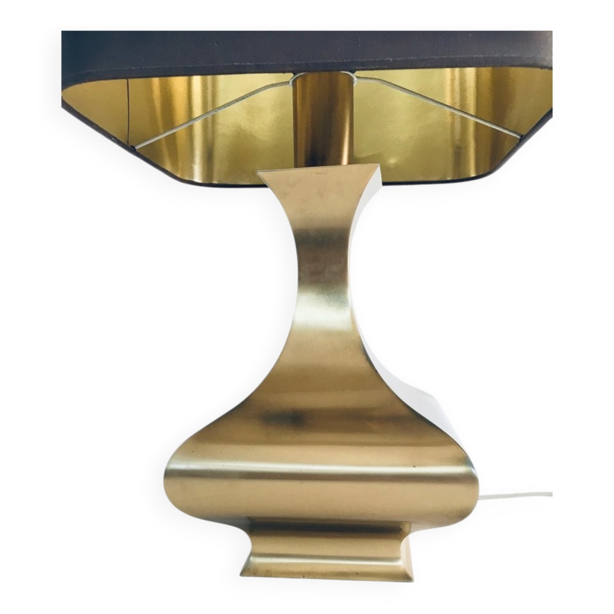 Hollywood Regency Style Brass Table Lamp, 1970s