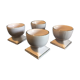 Lot of 4 porcelain cockroaches