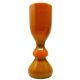 Angel vase, mid-century modern, orange glass, designed by S. Sadowski, Poland, 1970s