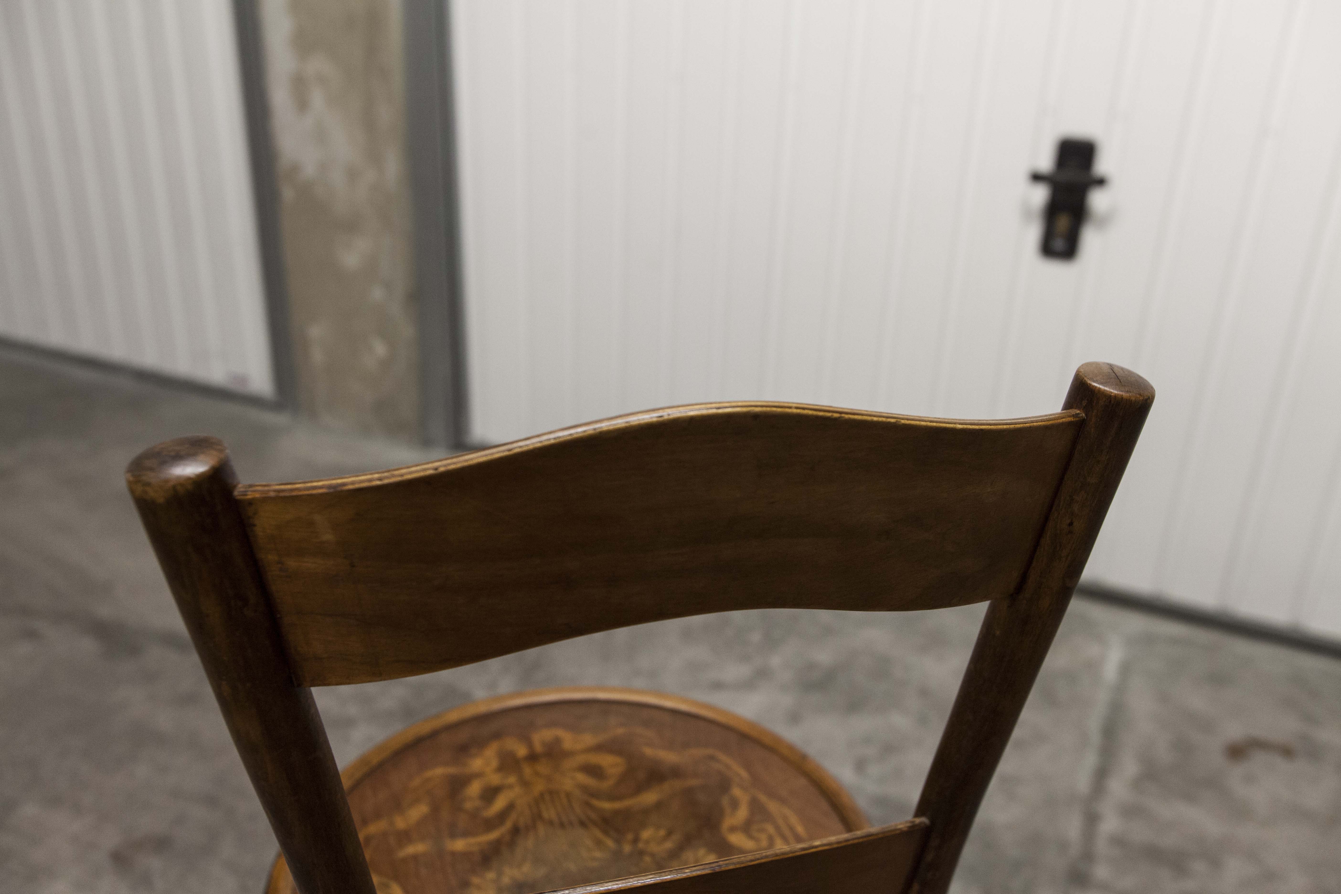 Baumann 1900 Swiss chair signed