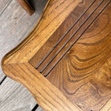 Set of 2 stools carved oak very sturdy top quality