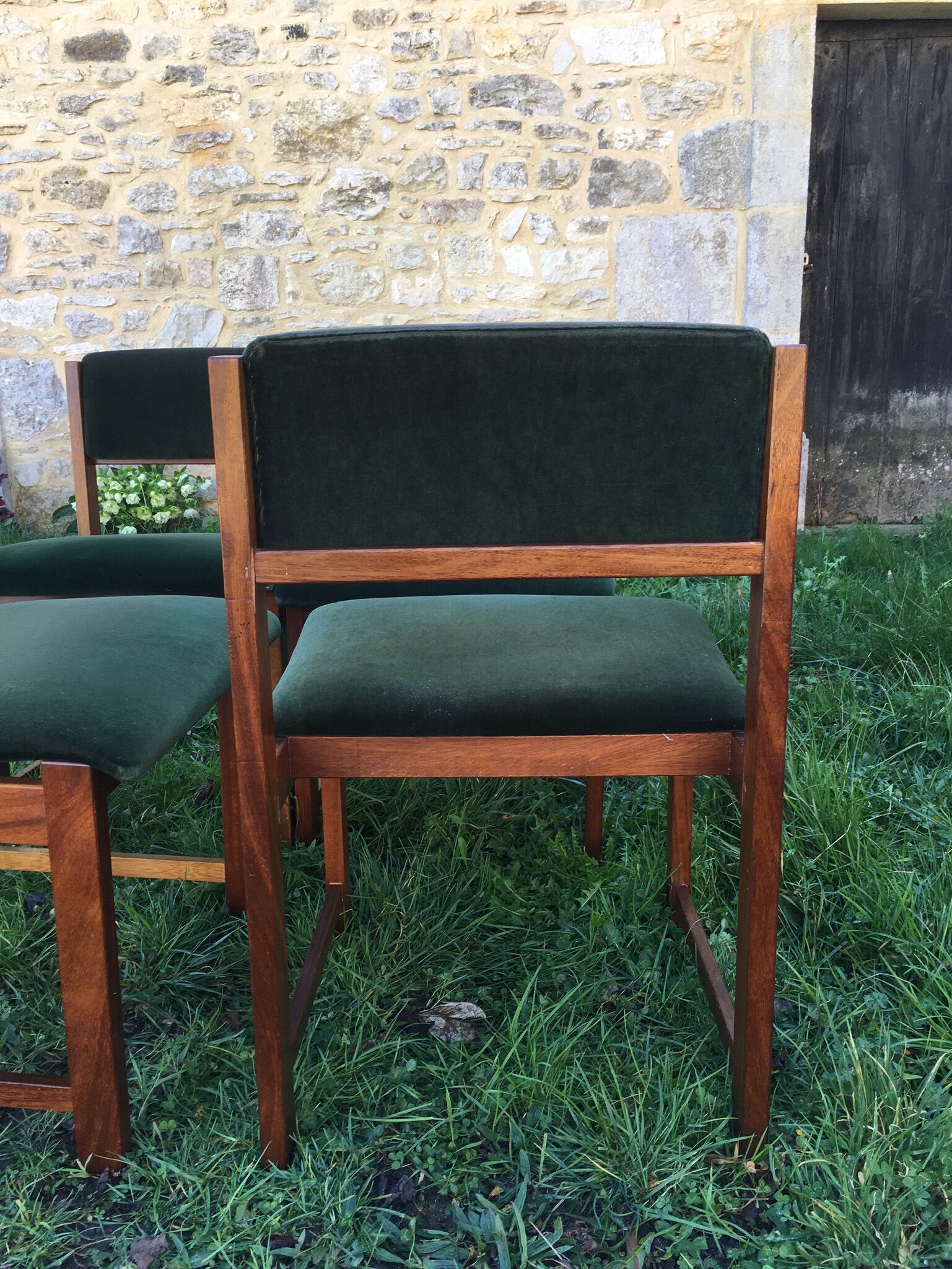 Four chairs with swivel back