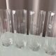 Set of 4 Vintage Etched Floral Highball Glasses