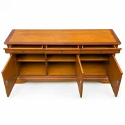 French library in Louis-Philippe style made of solid fruitwood.