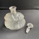 Liquor decanter - pressed molded satin glass (1882 to 1908)- legras for guilloteaux