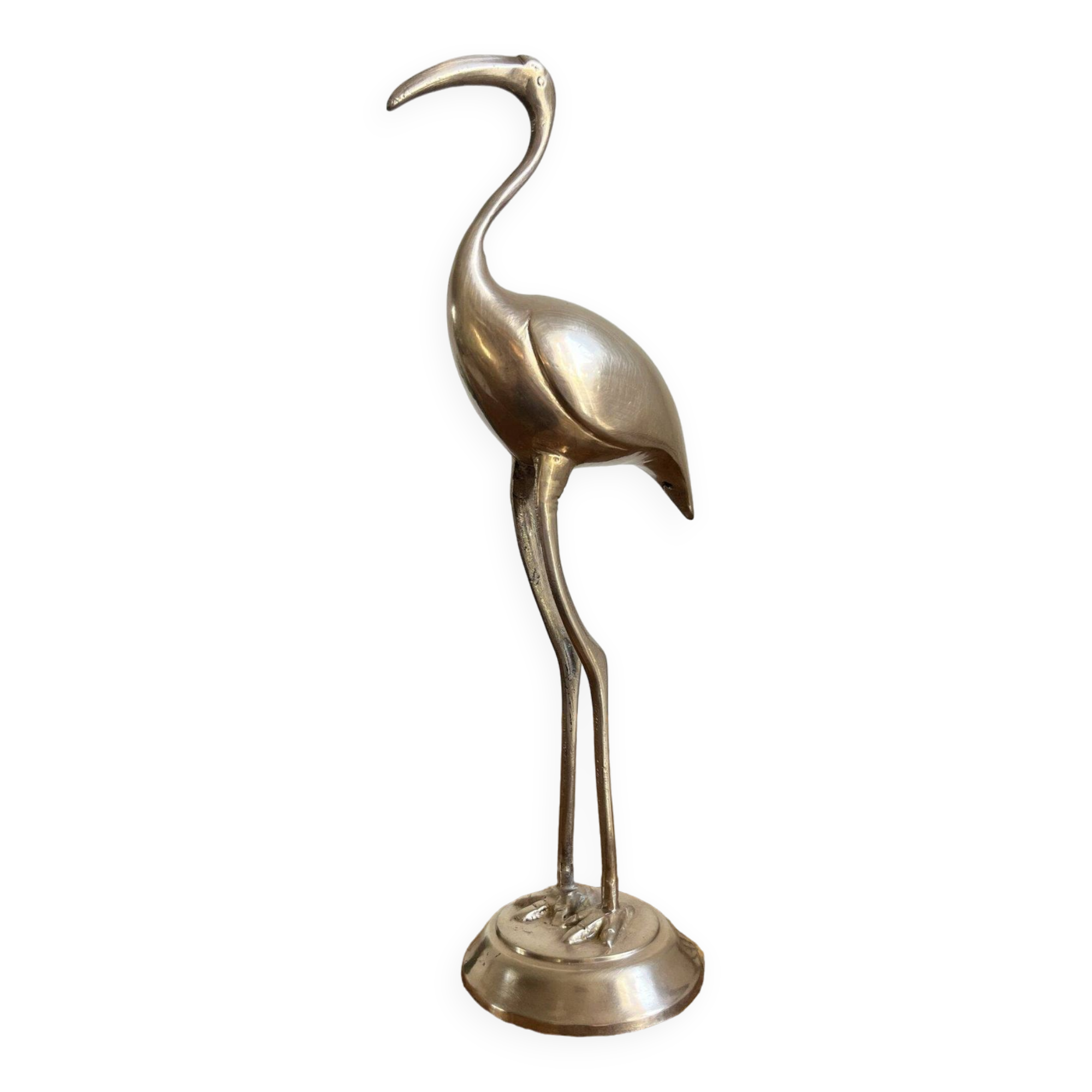 Vintage solid brass ibis