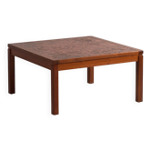 Vintage teak and copper coffee table in the style of Heinz Lilienthal – Germany, circa 1970.