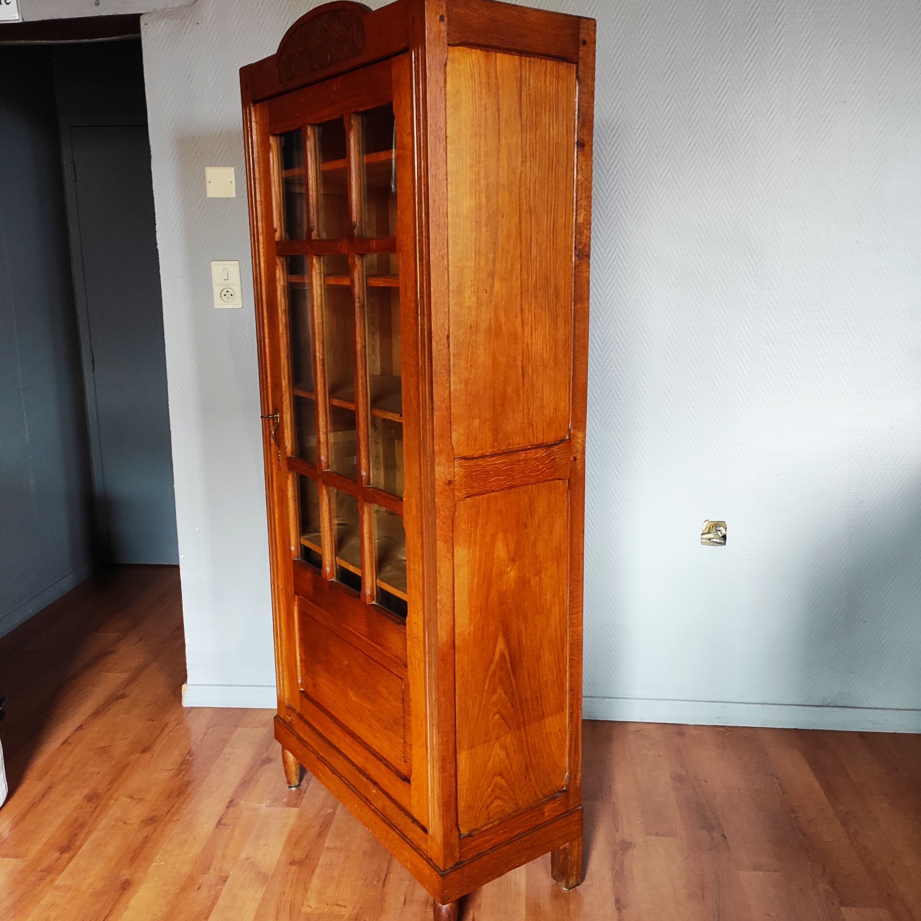 Parisian art deco oak wardrobe