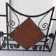 Wrought iron coat rack