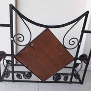 Wrought iron coat rack