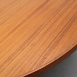 Extendible dining table teak XXL, Nielsen Denmark, 1970