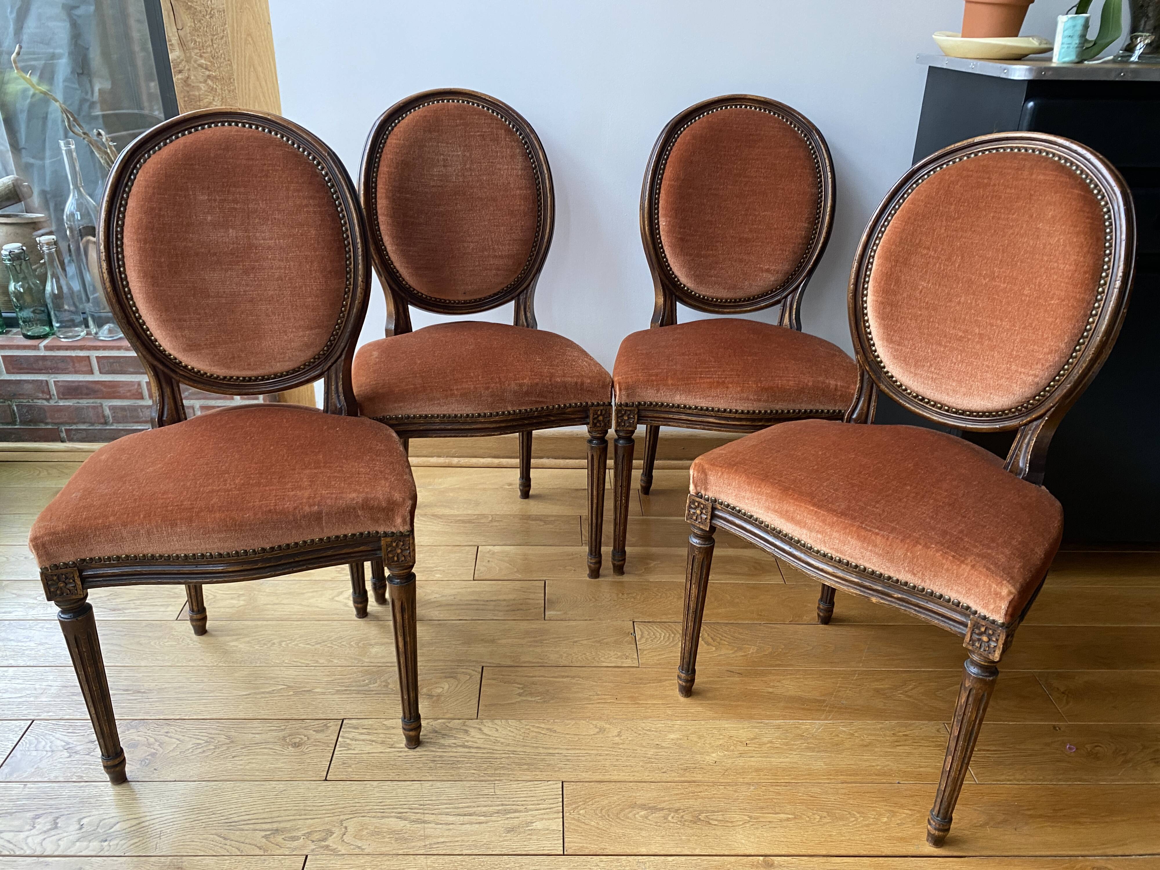 Antique medallion chairs