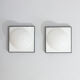 Paire d’appliques murales en acrylique italiennes extra large Space Age