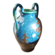glazed ceramic vase 1920 signed François Sicard Vallauris