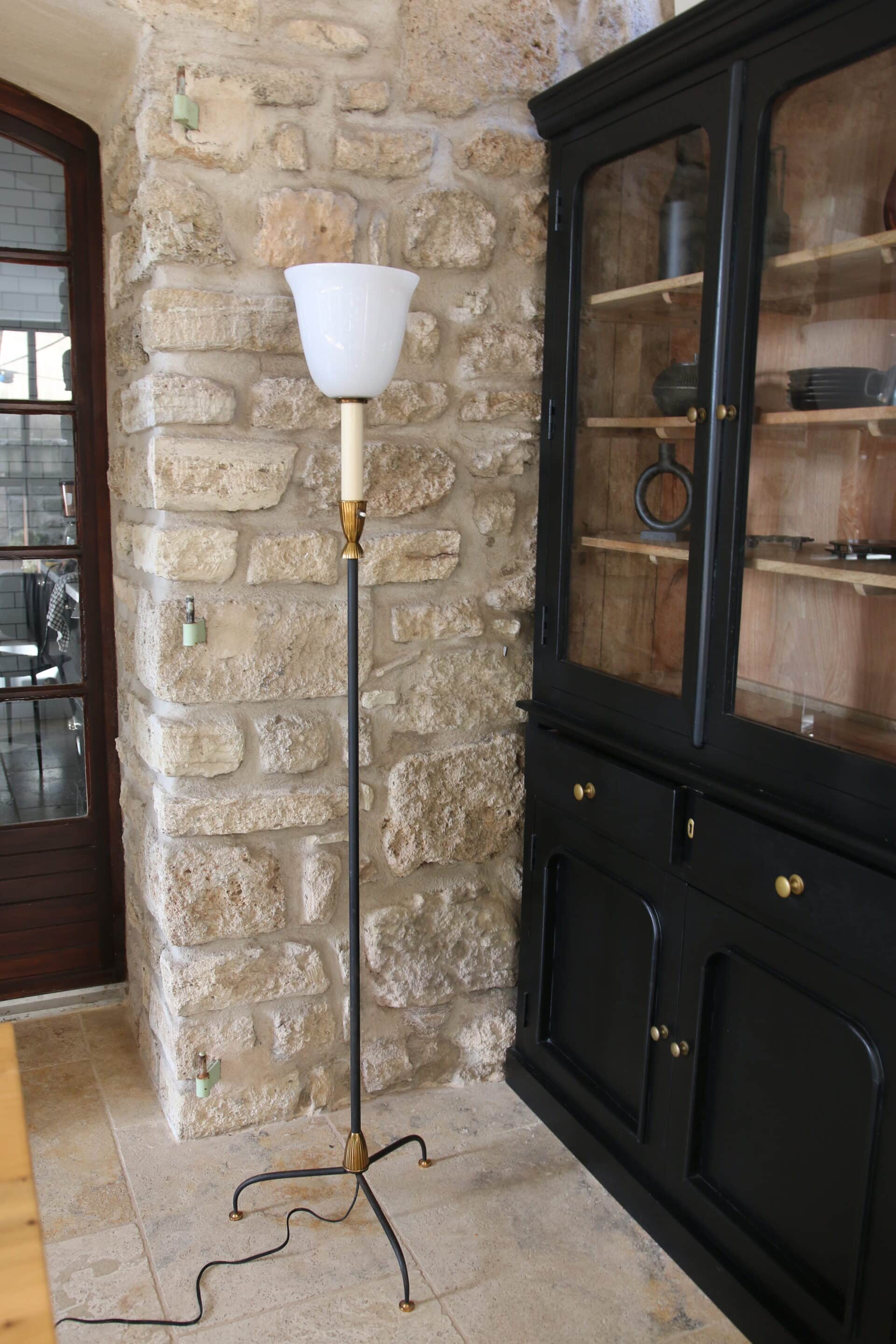 Large Art Deco retro floor lamp, 1920s