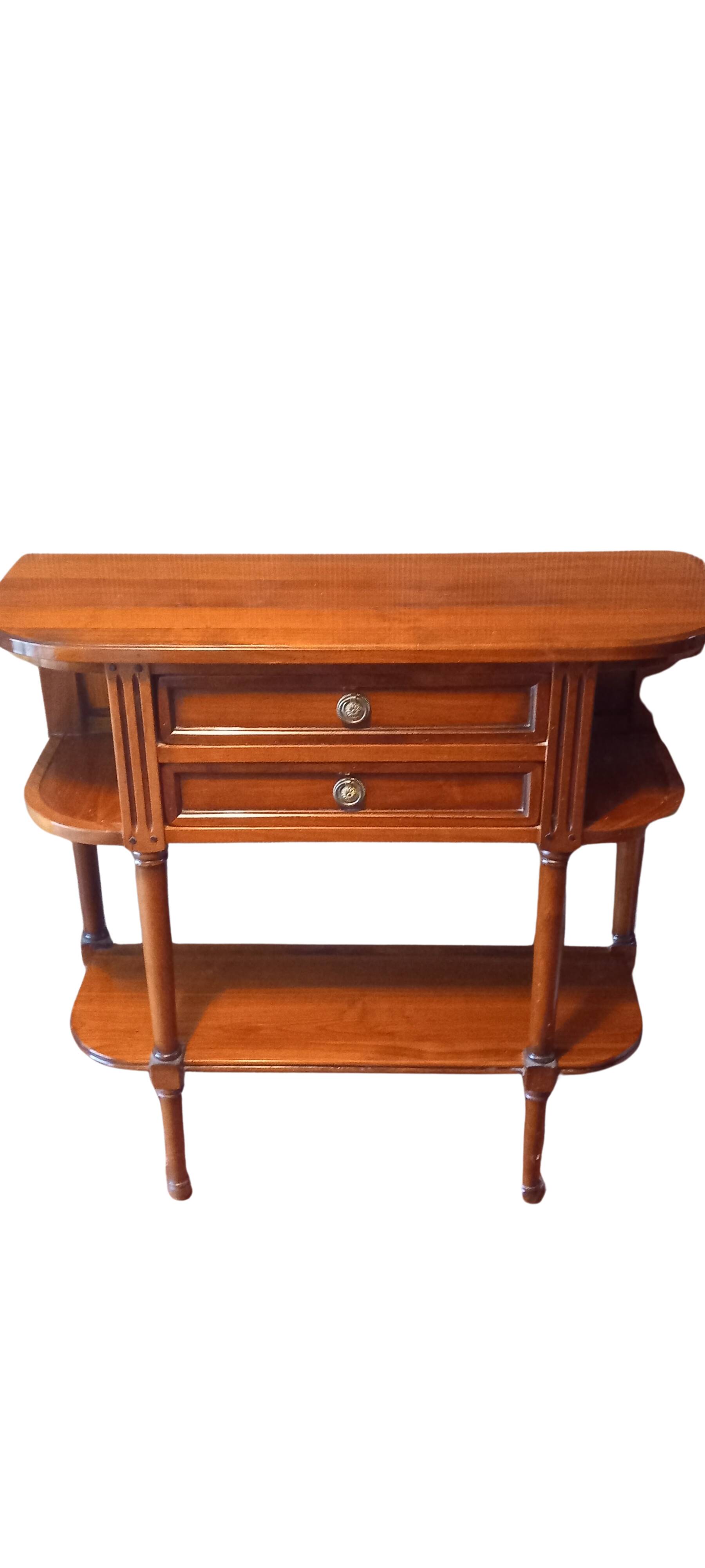 Chest of drawers, console in cherry wood