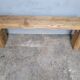 Solid wood bench patinated 120cm