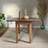 Vintage solid oak drop leaf farmhouse table