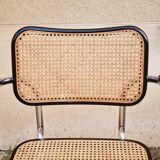 Armchair Cesca B64 black and wicker