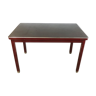 Bureau ou table acier vintage rouge