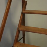 Old wooden stepladder with bodyguards