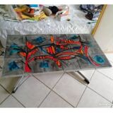 1950s ceramic coffee table by Vallauris "La Grange"