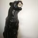 Black vintage ceramic panther