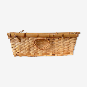 Rattan wicker suitcase