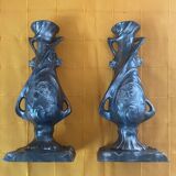 Pair of Art Nouveau vases signed C. Boonefond