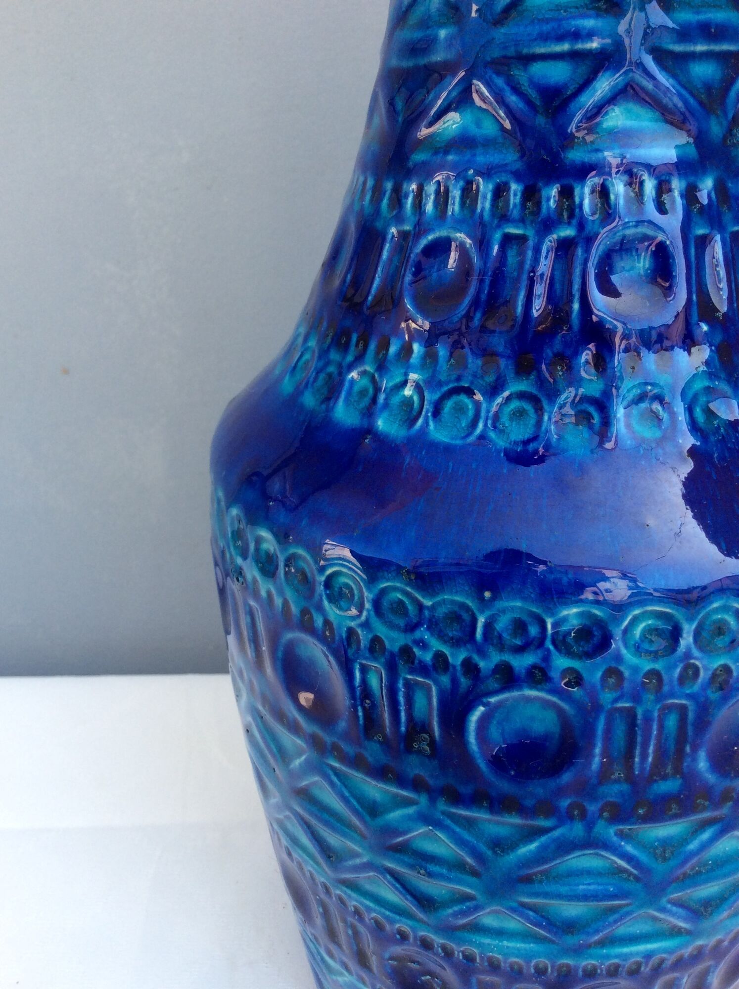 Vase en céramique Bay West Germany, années 60