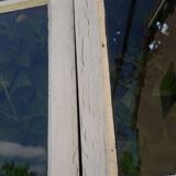Lot of 4 oak windows H141xL112/117cm old small panes