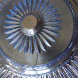 Glass and metal fruit cup