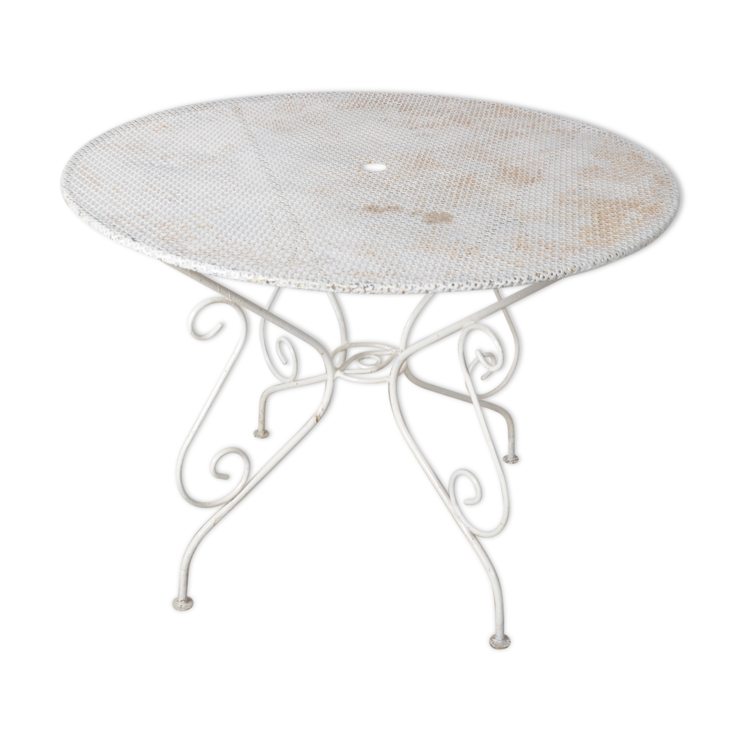 Table de jardin en fer forgé