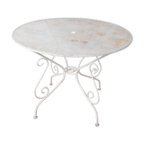 Table de jardin en fer forgé