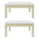 Pair of Cream White Lacquered end/side tables - 1980s