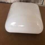 Old Ceiling Light Opaline Wall Lamp Square Opaline Glass Vintage #A706