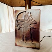 Lampe archers céramique 1980's