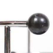 1930s extremely rare Art Deco black Bakelite and chrome umbrella stand