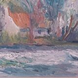 Landscape oil on canvas signed