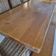 Monastery set in solid oak – table 2.60 m, benches and chairs